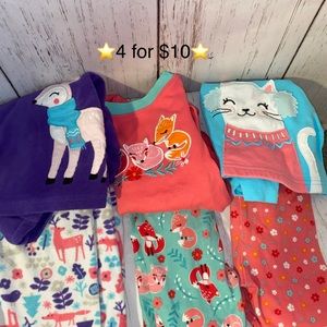 ⭐️4 for $10⭐️ Girls PJs size 4T